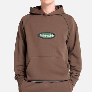 Timberland Men’s Brown Logo Pullover Sweatshirt